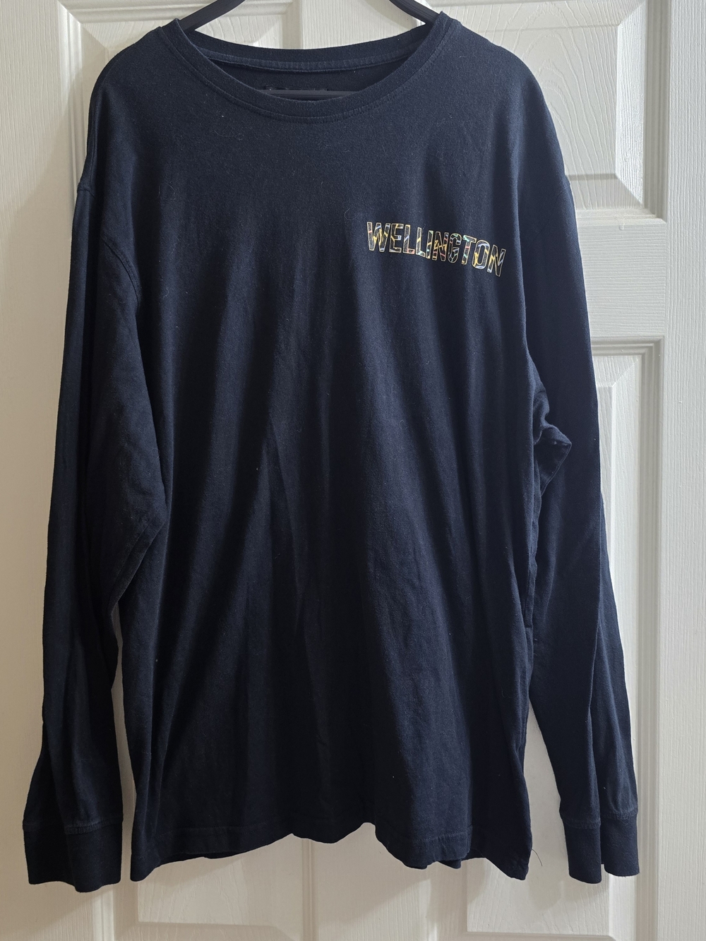 Wellington Black Long Sleeve Crewneck Tee